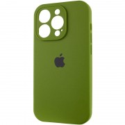 Чохол Silicone Case Full Camera Protective (AA) для Apple iPhone 15 Pro Max (6.7"), Зелений / Dark Olive