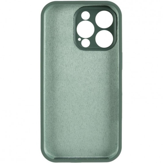 Чохол Silicone Case Full Camera Protective (AA) для Apple iPhone 15 Pro Max (6.7") Зелений / Pine green
