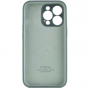 Чохол Silicone Case Full Camera Protective (AA) для Apple iPhone 15 Pro Max (6.7"), Зелений / Pine green