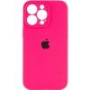 Чохол Silicone Case Full Camera Protective (AA) Apple iPhone 15 Pro Max (6.7"), Рожевий / Barbie pink