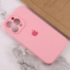 Чехол Silicone Case Full Camera Protective (AA) для Apple iPhone 15 Pro Max (6.7"), Розовый / Light pink