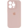 Чехол Silicone Case Full Camera Protective (AA) для Apple iPhone 15 Pro Max (6.7"), Розовый / Pink Sand