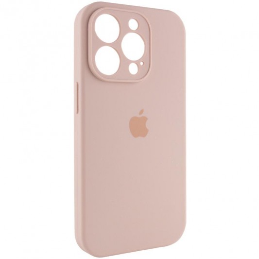 Чехол Silicone Case Full Camera Protective (AA) для Apple iPhone 15 Pro Max (6.7") Розовый / Pink Sand - изображение 1