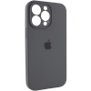 Чехол Silicone Case Full Camera Protective (AA) для Apple iPhone 15 Pro Max (6.7"), Серый / Dark Gray