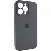 Чехол Silicone Case Full Camera Protective (AA) для Apple iPhone 15 Pro Max (6.7"), Серый / Dark Gray