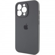 Чехол Silicone Case Full Camera Protective (AA) для Apple iPhone 15 Pro Max (6.7"), Серый / Dark Gray