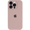 Чехол Silicone Case Full Camera Protective (AA) для Apple iPhone 15 Pro Max (6.7 дюйма) Серый / Lavender