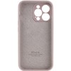 Чехол Silicone Case Full Camera Protective (AA) для Apple iPhone 15 Pro Max (6.7"), Серый / Lavender