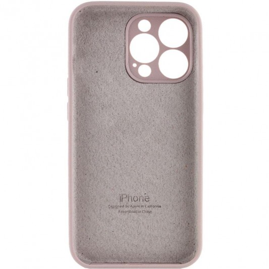 Чехол Silicone Case Full Camera Protective (AA) для Apple iPhone 15 Pro Max (6.7") Серый / Lavender - изображение 1