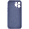 Чехол Silicone Case Full Camera Protective (AA) для Apple iPhone 15 Pro Max (6.7"), Серый / Lavender Gray