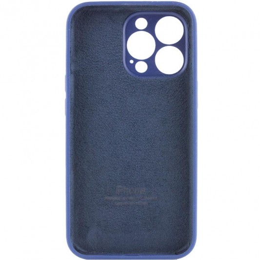 Чехол Silicone Case Full Camera Protective (AA) для Apple iPhone 15 Pro Max (6.7") Синий / Deep navy - изображение 1