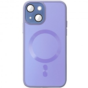 Чехол TPU+Glass Sapphire Midnight with MagSafe для Apple iPhone 15 (6.1