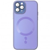 Чехол TPU+Glass Sapphire Midnight with MagSafe для Apple iPhone 15 Pro (6.1 дюйма) Сиреневый / Dasheen