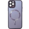 Чохол TPU+Glass Sapphire Midnight with MagSafe для Apple iPhone 15 Pro (6.1"), Фіолетовий / Deep Purple