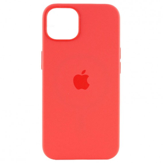 Чохол Silicone case (AAA) full with Magsafe and Animation для Apple iPhone 15 (6.1"), Червоний / Guava