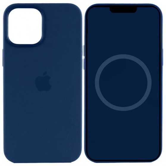 Чехол Silicone case (AAA) with Magsafe and Animation для Apple iPhone 15 Plus (6.7") Синий / Storm Blue