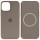 Чехол Silicone case (AAA) with Magsafe and Animation для Apple iPhone 15 Plus (6.7") Коричневый / Clay