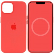 Чехол Silicone case (AAA) with Magsafe and Animation для Apple iPhone 15 Plus (6.7") Красный / Guava