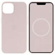 Чехол Silicone case (AAA) with Magsafe and Animation для Apple iPhone 15 Plus (6.7") Розовый / Light pink