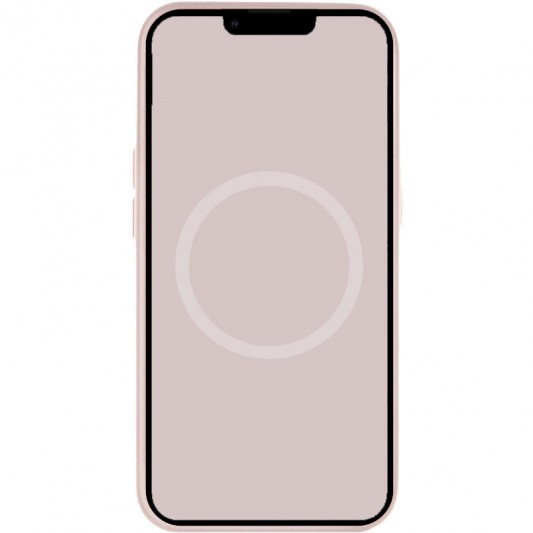 Чехол Silicone case (AAA) with Magsafe and Animation для Apple iPhone 15 Plus (6.7") Розовый / Light pink - изображение 2