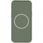 Чехол Silicone case (AAA) full with Magsafe and Animation для Apple iPhone 15 Pro (6.1"), Зеленый / Cypress