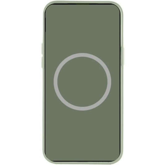 Чехол Silicone case (AAA) with Magsafe and Animation для Apple iPhone 15 Pro (6.1") Зеленый / Cypress - изображение 2