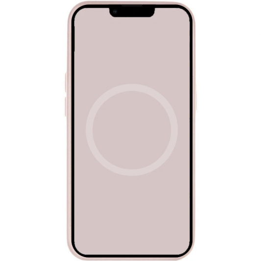 Чехол Silicone case (AAA) with Magsafe and Animation для Apple iPhone 15 Pro (6.1") Розовый / Light pink - изображение 2
