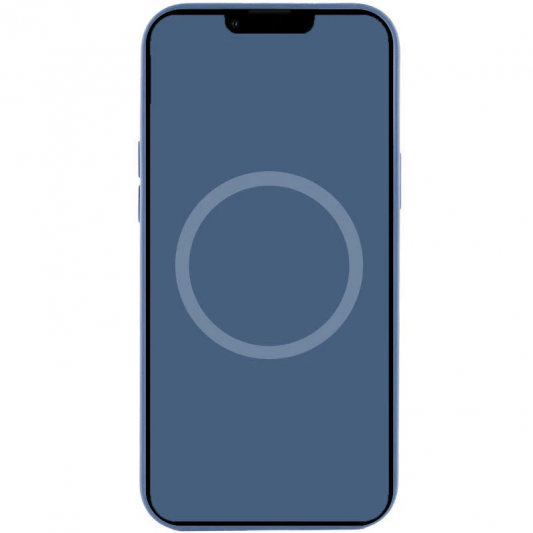 Чехол Silicone case (AAA) with Magsafe and Animation для Apple iPhone 15 Pro (6.1") Синий / Winter blue - изображение 2