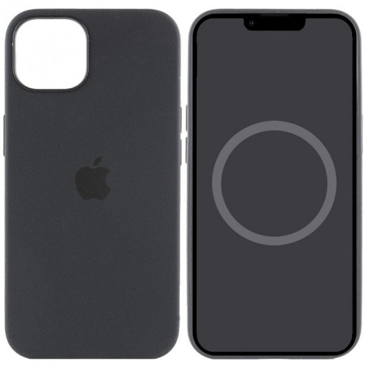 Чохол Silicone case (AAA) with Magsafe and Animation для Apple iPhone 15 Pro Max (6.7") Чорний / Black