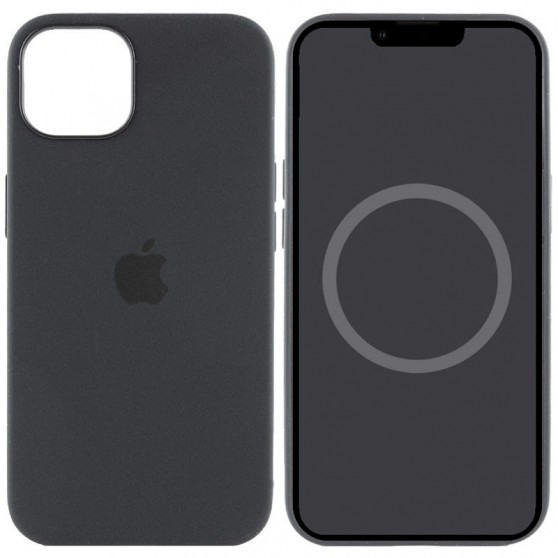 Чохол Silicone case (AAA) with Magsafe and Animation для Apple iPhone 15 Pro Max (6.7") Чорний / Black