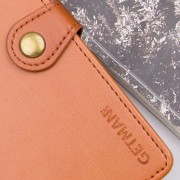 Кожаный чехол книжка GETMAN Gallant (PU) для Samsung Galaxy A31, Коричневый