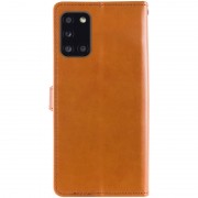 Кожаный чехол книжка GETMAN Gallant (PU) для Samsung Galaxy A31, Коричневый