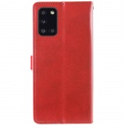 Кожаный чехол книжка GETMAN Gallant (PU) для Samsung Galaxy A31, Красный
