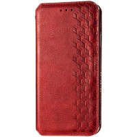Шкіряний чохол-книжка GETMAN Cubic (PU) для Xiaomi Redmi 9A Червоний