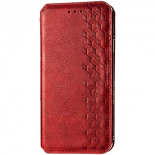 Шкіряний чохол-книжка GETMAN Cubic (PU) для Xiaomi Redmi 9A Червоний