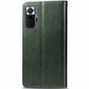 Кожаный чехол книжка GETMAN Gallant (PU) для Xiaomi Redmi Note 10 Pro / 10 Pro Max, Зеленый