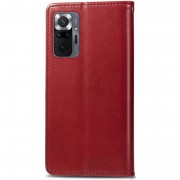 Шкіряний чохол книжка GETMAN Gallant (PU) для Xiaomi Redmi Note 10 Pro / 10 Pro Max, Червоний
