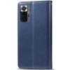 Кожаный чехол книжка GETMAN Gallant (PU) для Xiaomi Redmi Note 10 Pro / 10 Pro Max, Синий