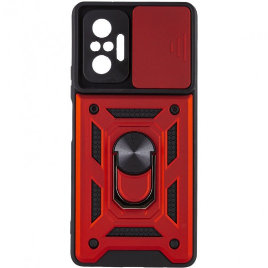 Ударостійкий чохол Camshield Serge Ring для Xiaomi Redmi Note 10 Pro / 10 Pro Max Червоний - зображення 1 
