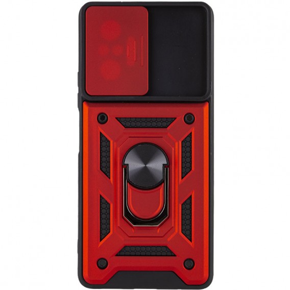 Протиударний чохол для Xiaomi Redmi Note 10 Pro / 10 Pro Max - Camshield Serge Ring, Червоний