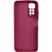 Чехол Silicone Cover Lakshmi Full Camera (A) для Xiaomi Redmi Note 11 Pro 4G/5G / 12 Pro 4G, Бордовый / Marsala