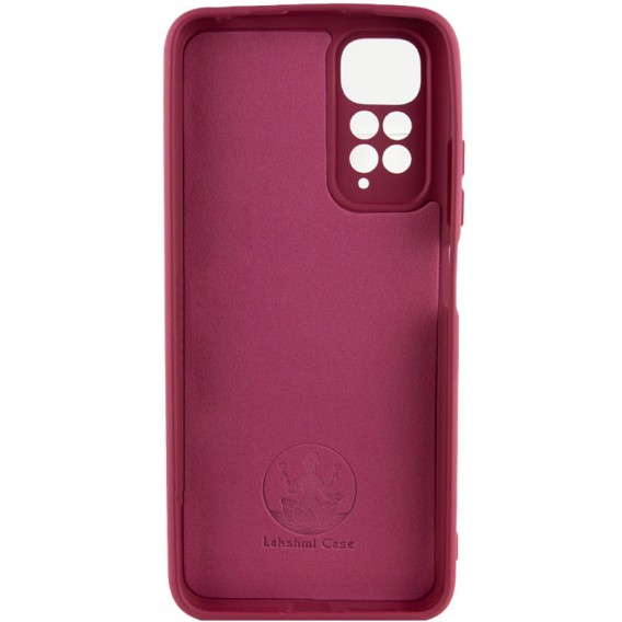 Чехол Silicone Cover Lakshmi Full Camera (A) для Xiaomi Redmi Note 11 Pro 4G/5G / 12 Pro 4G, Бордовый / Marsala