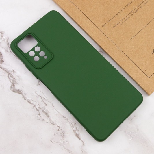 Чохол Silicone Cover Lakshmi Full Camera (A) для Xiaomi Redmi Note 11 Pro 4G/5G / 12 Pro 4G Зелений / Dark green - зображення 3 