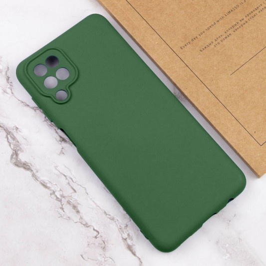 Чехол Silicone Cover Lakshmi Full Camera (A) для Samsung Galaxy M33 5G Зеленый / Dark green - изображение 3