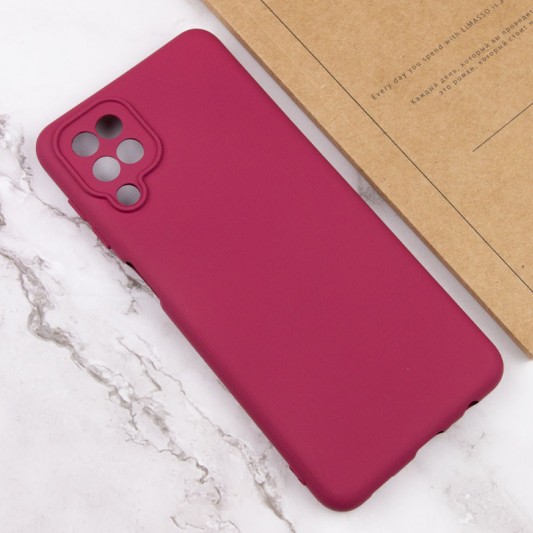 Чехол Silicone Cover Lakshmi Full Camera (A) для Samsung Galaxy M33 5G Бордовый / Marsala - изображение 3