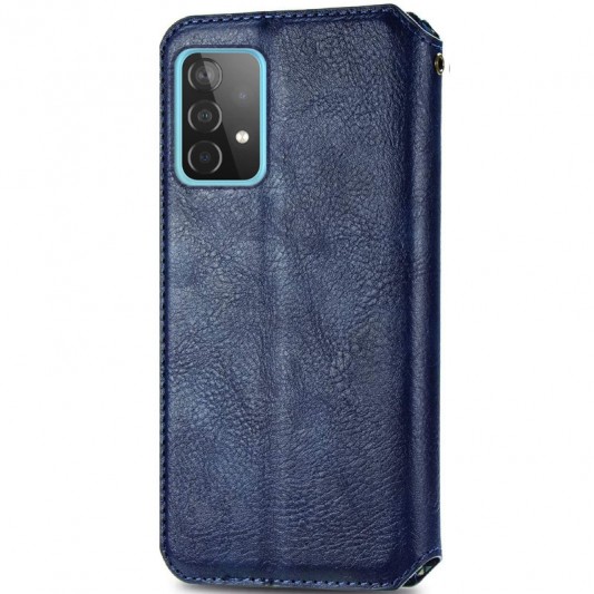 Кожаный чехол книжка GETMAN Cubic (PU) для Samsung Galaxy A23 4G, Синий - изображение 1