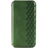 Шкіряний чохол книжка GETMAN Cubic (PU) для Samsung Galaxy M33 5G, Зелений