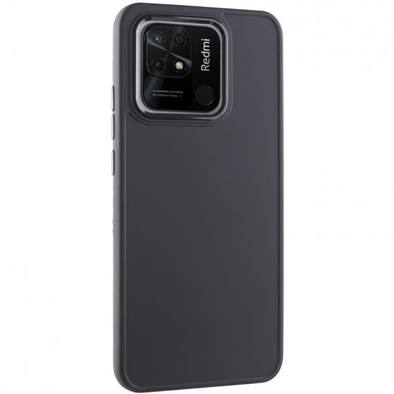 TPU чехол Bonbon Metal Style для Xiaomi Redmi 10C, Черный / Black