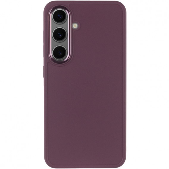 TPU чохол Bonbon Metal Style для Samsung Galaxy S23, Бордовий / Plum