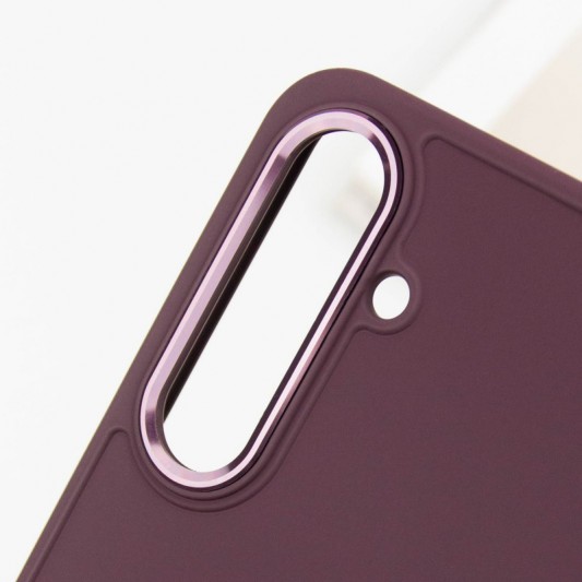 TPU чехол Bonbon Metal Style для Samsung Galaxy S23 Бордовый / Plum - изображение 5